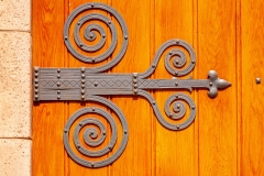 Door to St. Michael\'s cathedral, Veszprem