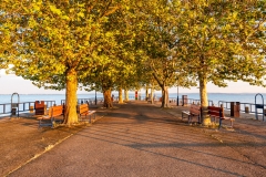 Evening, Alsóörs pier