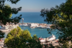 Barcelona Port from the Camí del Mar