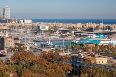 Barcelona Port from the Camí del Mar