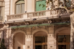 Building details on Passeig de Gràcia