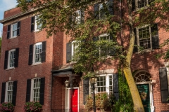 Traditional redbrick house on the northern edge of Beacon Hill,
