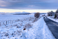 The road to the mountains