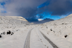Track through the snow