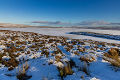 Loch Loyal and the snowy Sutherland landscape