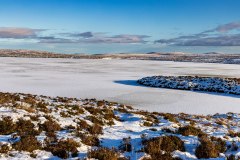 Ice-covered Loch Loyal