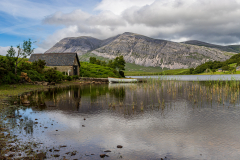 Loch Stack boat house and Arkle