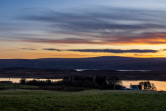 Winter sunset over Loch Shin