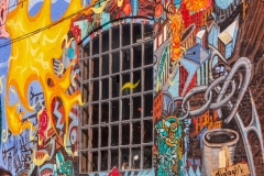 Graffiti covered building, Christiania