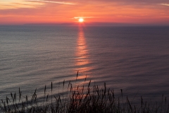 Setting sun, Hengistbury Head