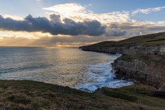 Winter sun off the Jurassic Coast