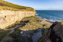 December afternoon at Dancing Ledge