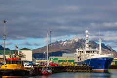 Ships in Höfn harbour, southeast Iceland