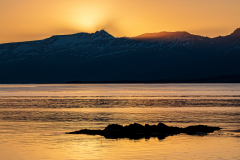 Golden sunset, Djupivogur