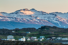 Midnight sun dusk, Djupivogur