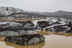Glacial lake at Svinafellsjökull