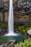 Plunge pool at Svartifoss waterfall