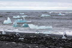 Icebergs off Diamond Beach, Jökulsárlón