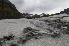 Looking up Falljökull glacier