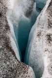 Fissure in the ice, Falljökull glacier