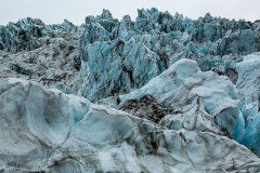 Jagged icefall formations, Falljökull