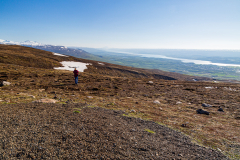 View over Fljotsdalur from the mountains to the east of Egilsstaðir