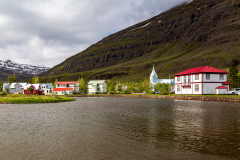 Seyðisfjörður from across the harbour