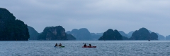 Kayaking in Ha Long Bay