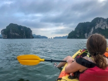 Kayaking in Ha Long Bay