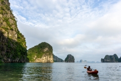 Kayaking in Ha Long Bay