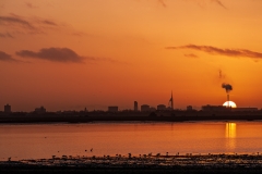 Sunset over Langstone Harbour, Hampshire