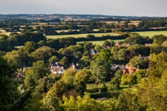Selborne village from the South Downs