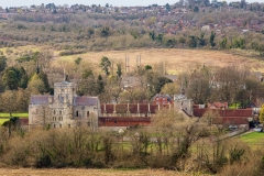 St Cross Hospital from St Catherine's Hill, Winchester