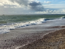 Winter afternoon on Southsea beach