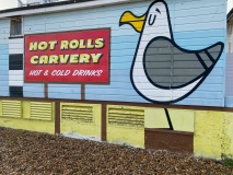 Cafe sign, South Parade Pier