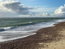 Winter afternoon on Southsea beach