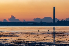 Industry at sunset