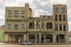Crumbling Malécon building