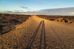 Lava viewing area access road