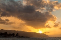 Sunset over Waialua Bay