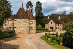 Converted oasthouses