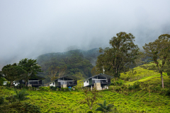 Houses overlooking Lake Arenal