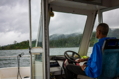 Cruising down Lake Arenal