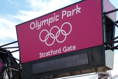 Entering the Olympic Park