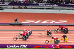 Mens 100m T52 final