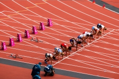 Womens 100m T37 heats
