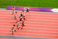 Womens 100m T37 heats