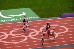 Womens 100m T37 heats