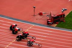 Mens 100m T52 heats