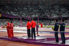 Men's 5000m T11 victory ceremony